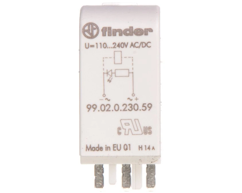 Moduł sygnalizacyjny LED zielony 110‑240V AC/DC 99.02.0.230.59 - obrazek 1