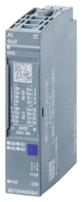 Moduł wyjść analogowych SIMATIC ET 200SP 6ES7135‑6HD00‑0BA1 - obrazek 1