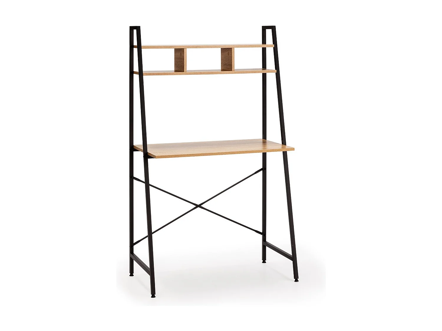 Biurko Bureau Blanca w kolorze czarnym, 1 półka, styl industrialny, długość 83 cm. 283339 - obrazek 1
