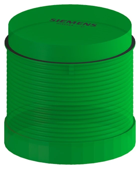 Moduł świetlny kolumny sygnalizacyjnej 70mm zielony bez żarówki BA15d 12‑230V AC_DC IP65 8WD4400‑1AC - obrazek 3