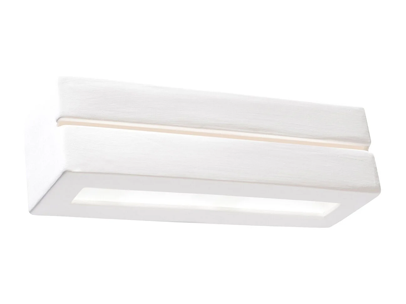 Kinkiet nowoczesny VEGA, ceramika - 1 źródło - L.32.5 x H.9.5 cm - biały 1358059 - obrazek 1