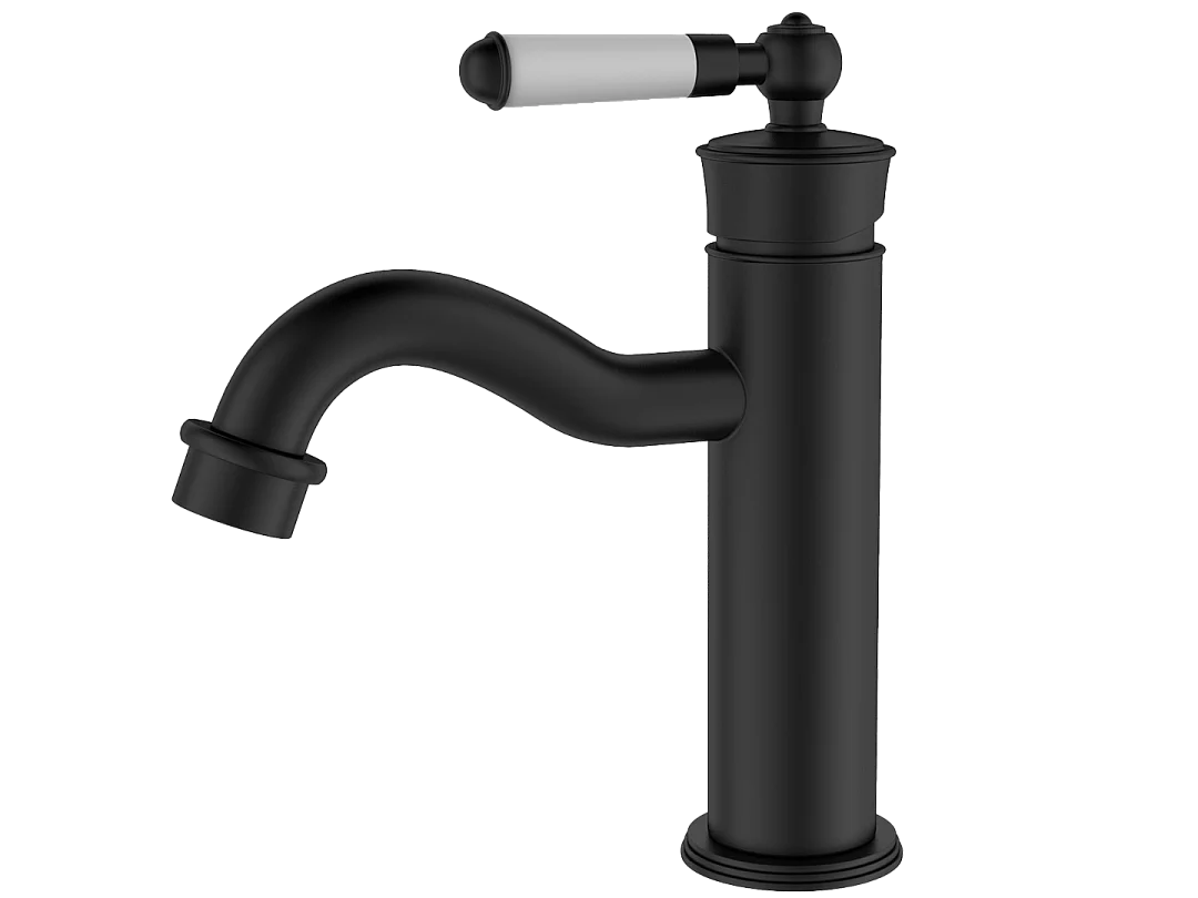 Leeds bateria umywalkowa niskie retro czarny – Essebagno 1534527