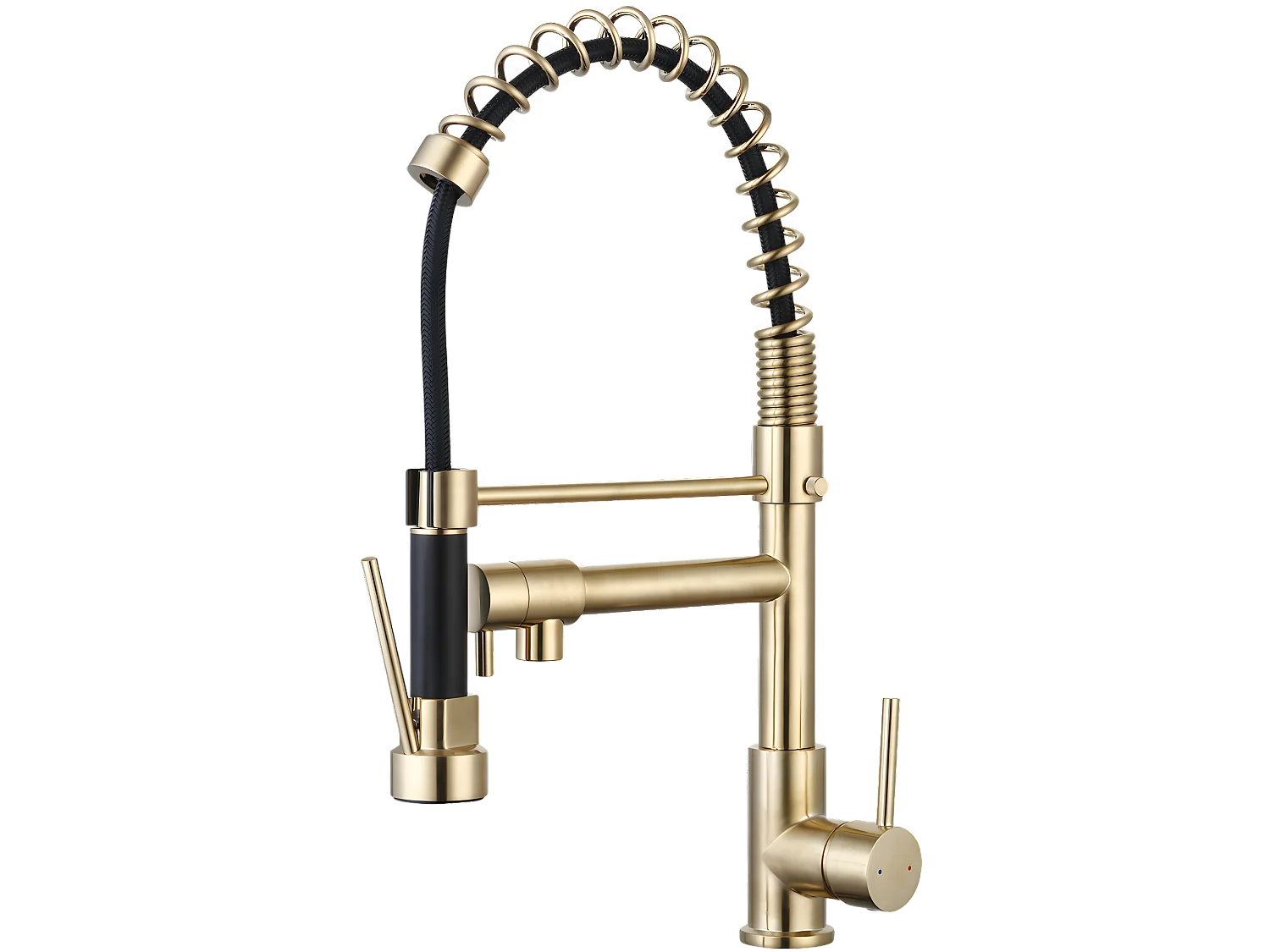 Big Pro Bateria zlewozmywakowa prysznic ręczny szczotkowane złoto – Essebagno 1402759