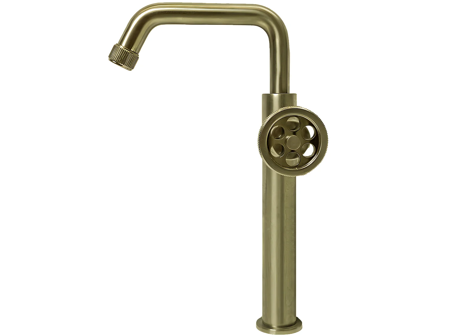 Indus bateria umywalkowa wysoki wykonanie szczotkowane złoto – Essebagno 1385395