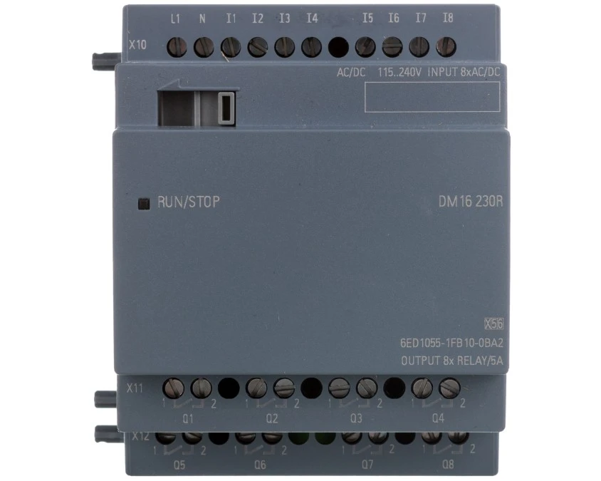 Moduł wejść/wyjść 8WE 8WY cyfrowych 230V DC/przekaźnikowe LOGO! DM16 230R 6ED1055‑1FB10‑0BA2 - obrazek 2