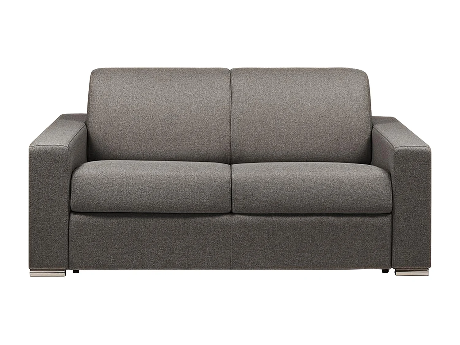 Kanapa 2-osobowa typu express - Antracytowy - Wymiary miejsca do spania: 120 cm - Materac 16 cm z pamięcią kształtu - CALITO 134151 - obrazek 1