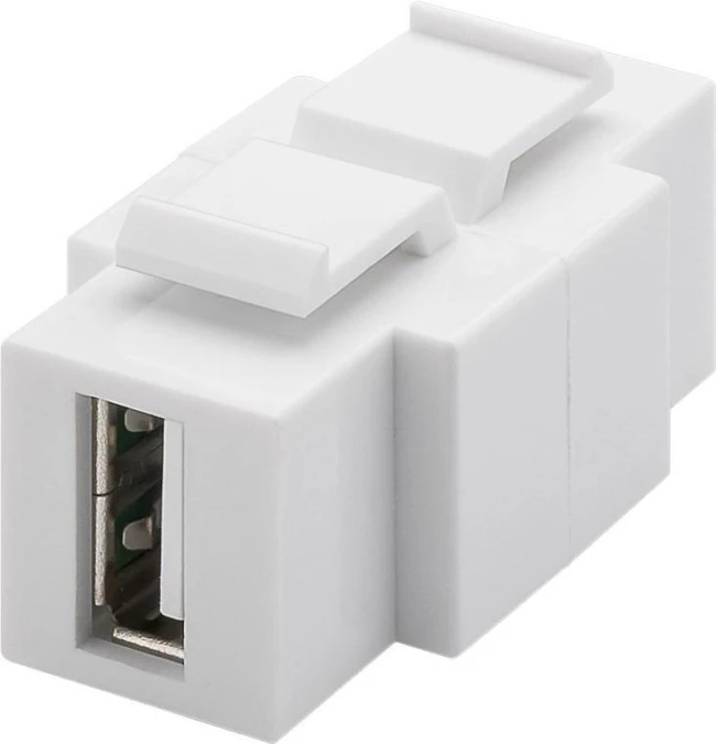 Moduł USB Keystone, z możliwością zabudowy z obu stron