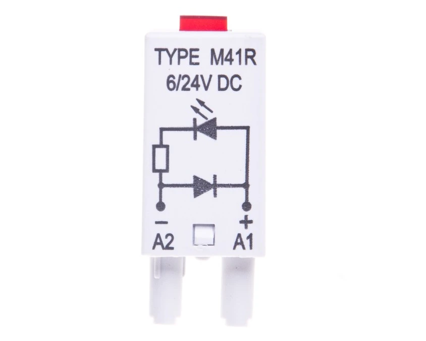 Moduł sygnalizacyjny LD (diody: LED czerwony + D) 6‑24V DC M41R szary 854842 - obrazek 1