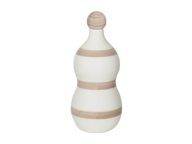 Lido – Butelka ceramiczna z paskiem piasku i szafranu 3578789