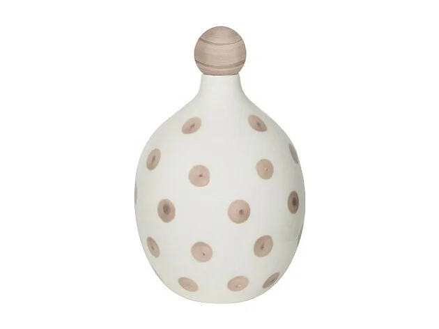 Lido – Butelka ceramiczna w kropki w kolorze piasku i szafranu 3578790