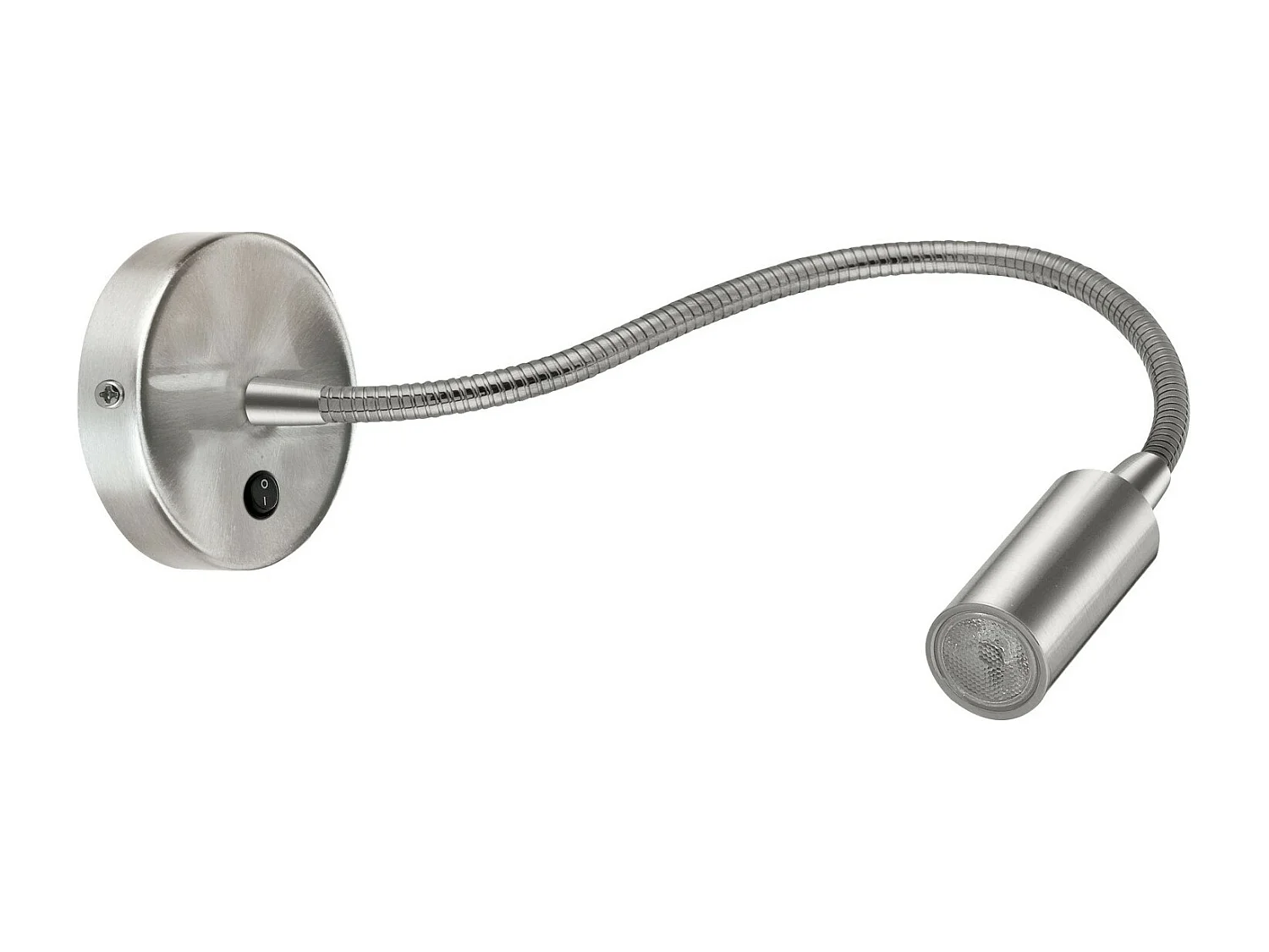 Klasyczny kinkiet OLVAS - czytnik - 5W COB LED - 240lm Y 3K - 35° stopni - 360° flex - ip20 - stal i nikiel satynowany 3715033 - obrazek 1