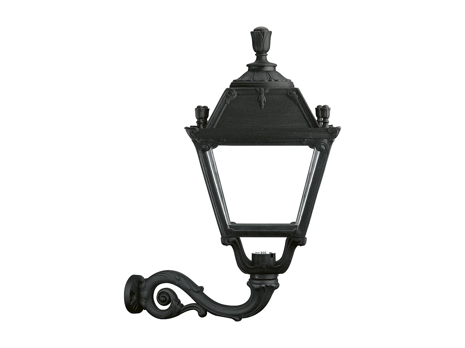 CITY INDURA kinkiet styl klasyczny – wys. 85 cm x szer. 61 cm – E27 70W – ?ywica – IP55 – czarny 3715137