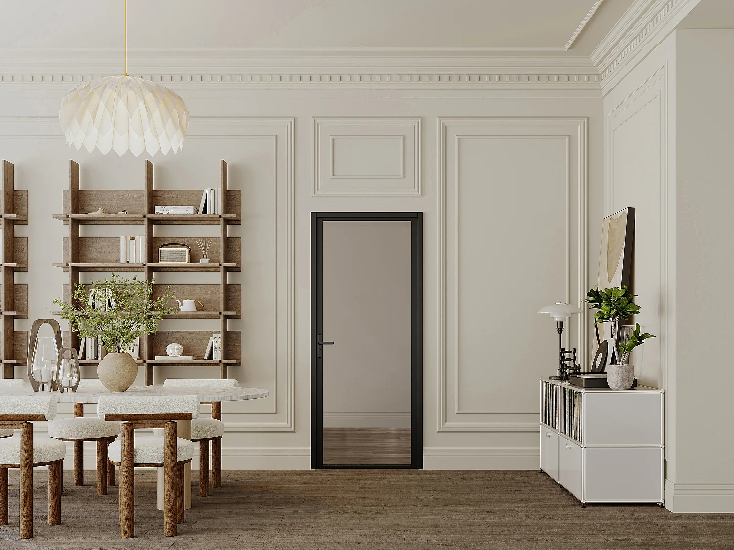 Drzwi kompletne dwustronne z aluminium i dymionego szkła hartowanego – wys. 204 x szer. 93 cm – Czarny – LOXTON 3685627