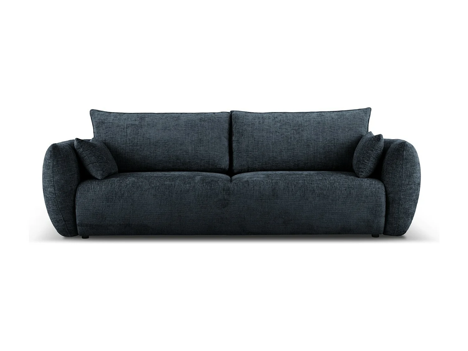 Cosmopolitan Design - Sofa z funkcją spania ze schowkiem, "Matera" 3 miejsca szenil, błękit królewski - 240x108x86cm 3740639 - obrazek 1
