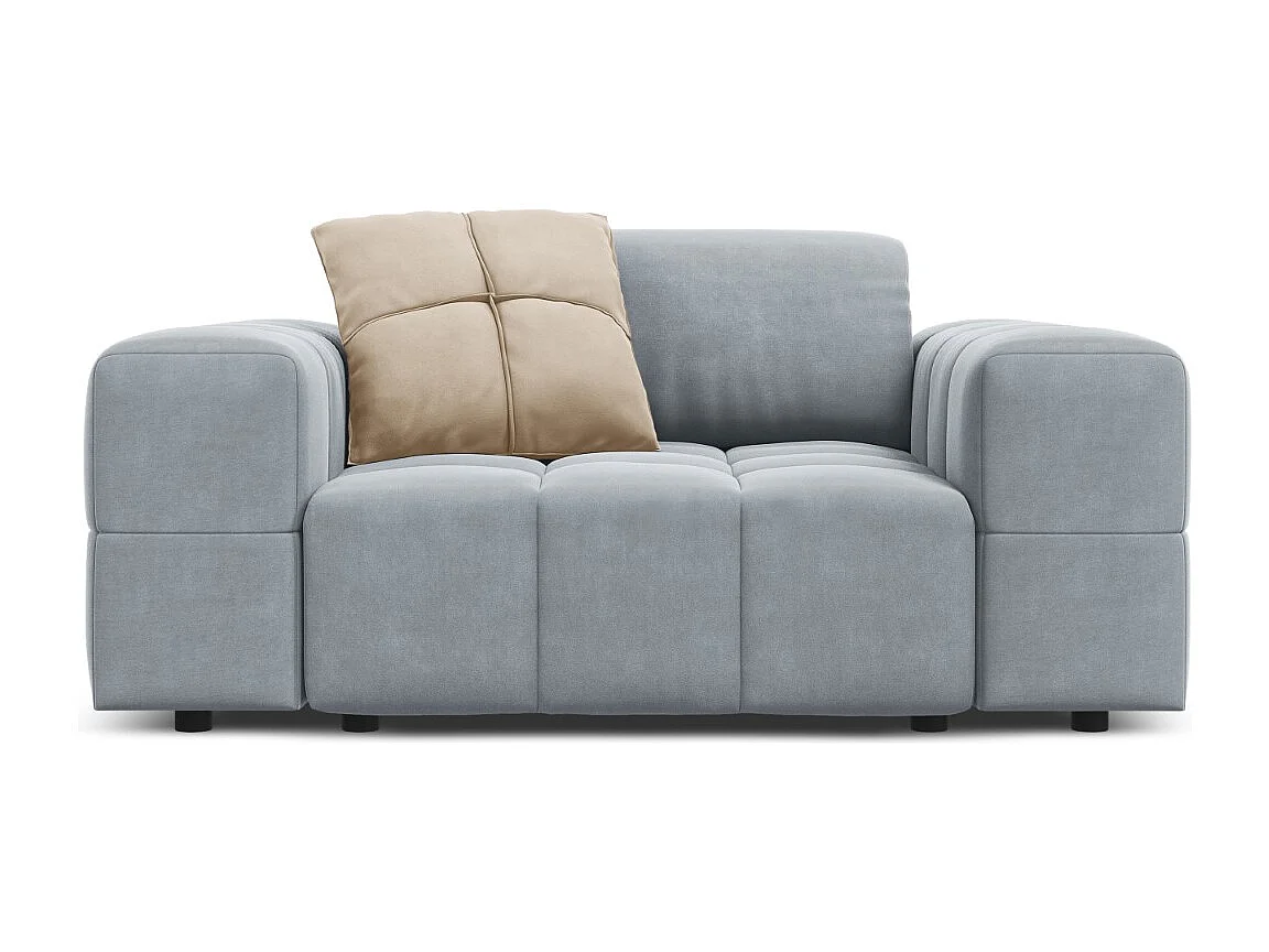 CXL by Christian Lacroix - Fotel, "Luc" welur, niebieski jasny - 124x102x70cm 3741345 - obrazek 1