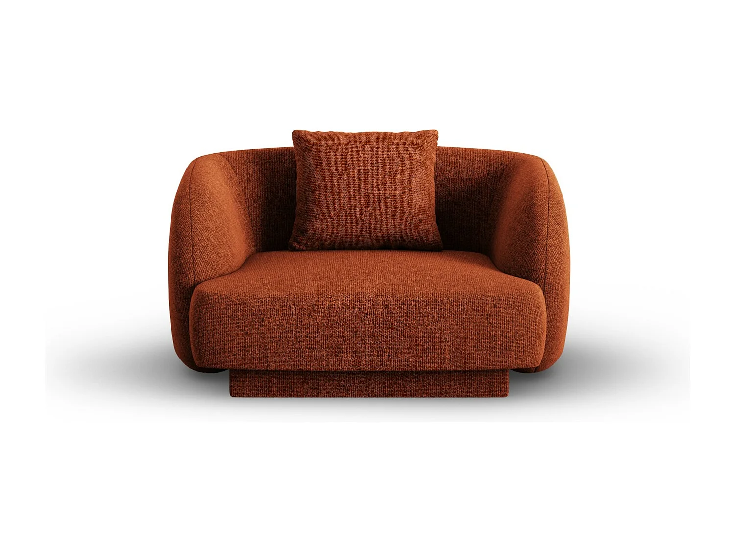 Cosmopolitan Design – Fotel, „Tulum” szenil, terakota – 103x90x70cm 3741352
