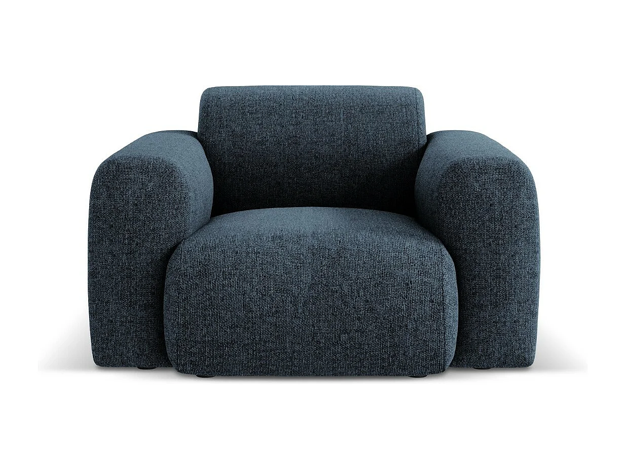 Cosmopolitan Design – Fotel, „Nolio” 2 miejsca szenil, błękit królewski – 105x95x72cm 3741424