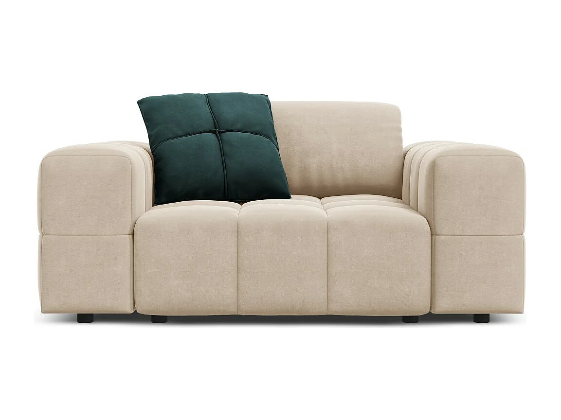 CXL by Christian Lacroix - Fotel, "Luc" welur, beż jasny - 124x102x70cm 3741437 - obrazek 1