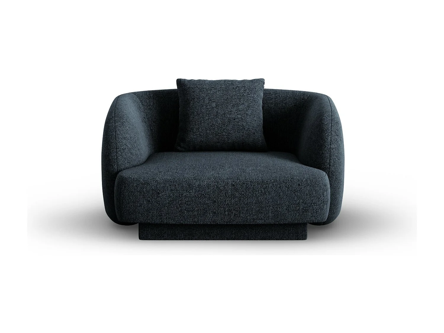 Cosmopolitan Design – Fotel, „Tulum” szenil, błękit królewski – 103x90x70cm 3741461