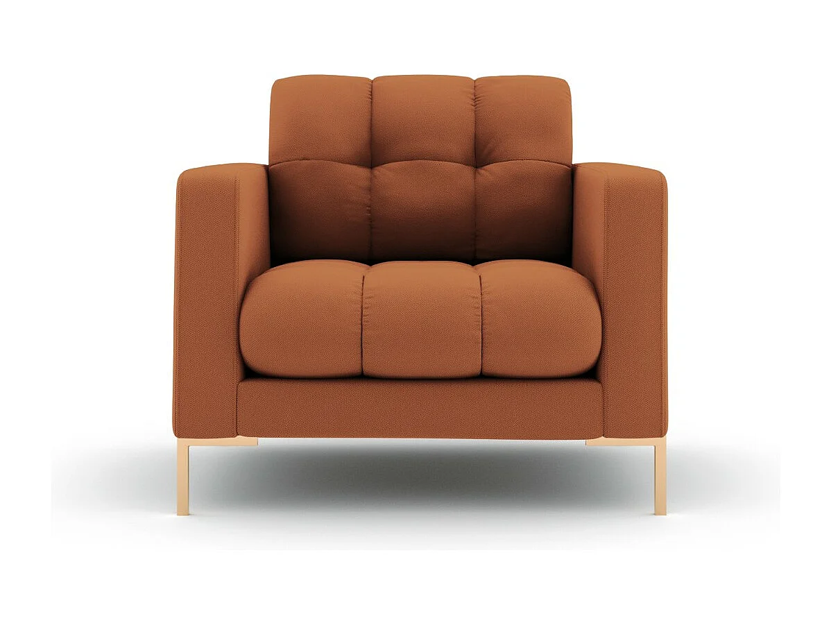 Cosmopolitan Design – Fotel, „Bali” tkanina strukturalna, cegła – 87x92x75cm 3741544