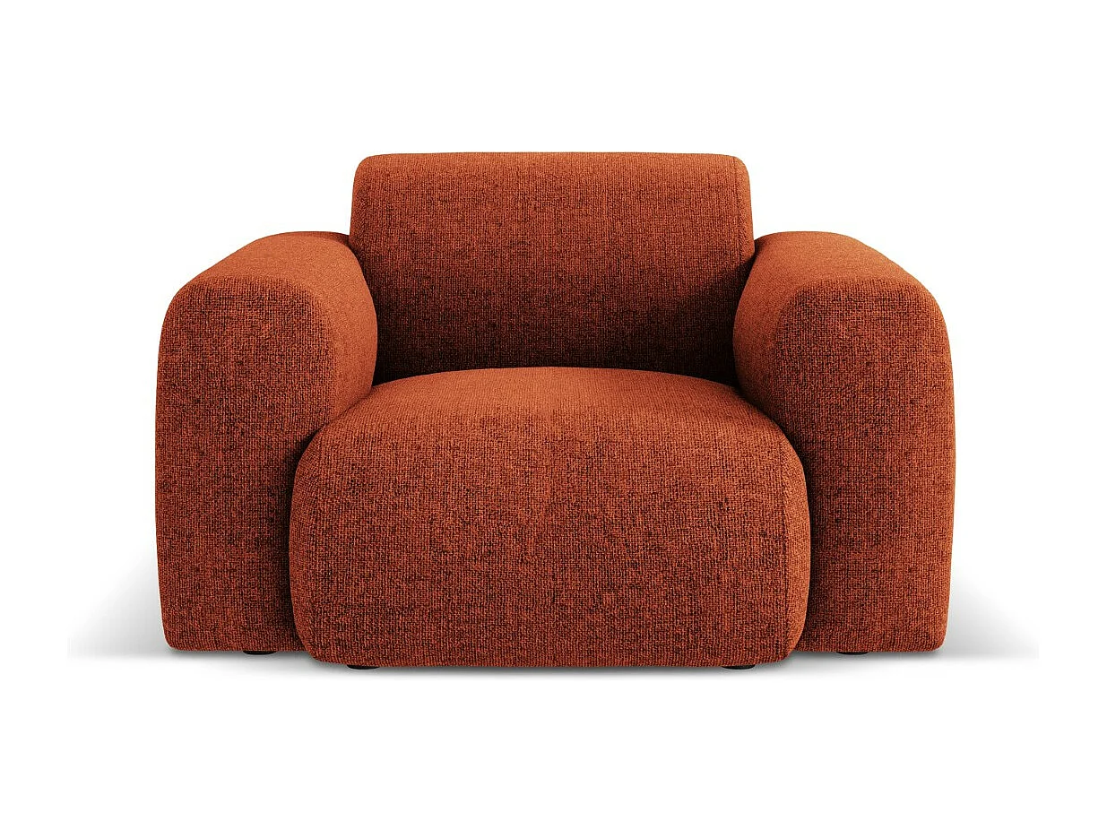 Cosmopolitan Design – Fotel, „Nolio” 2 miejsca szenil, terakota – 105x95x72cm 3741564