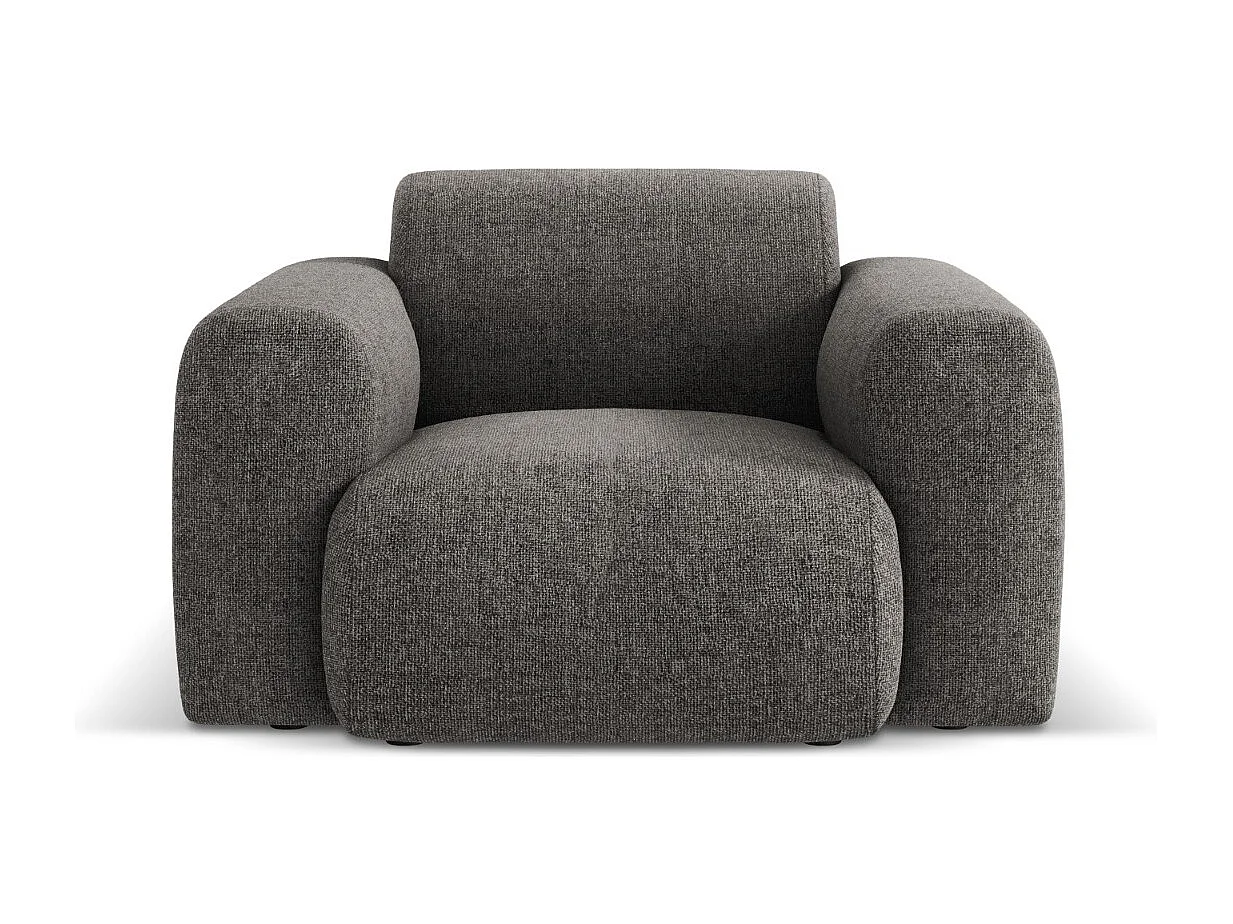 Cosmopolitan Design – Fotel, „Nolio” 2 miejsca szenil, szary – 105x95x72cm 3741610