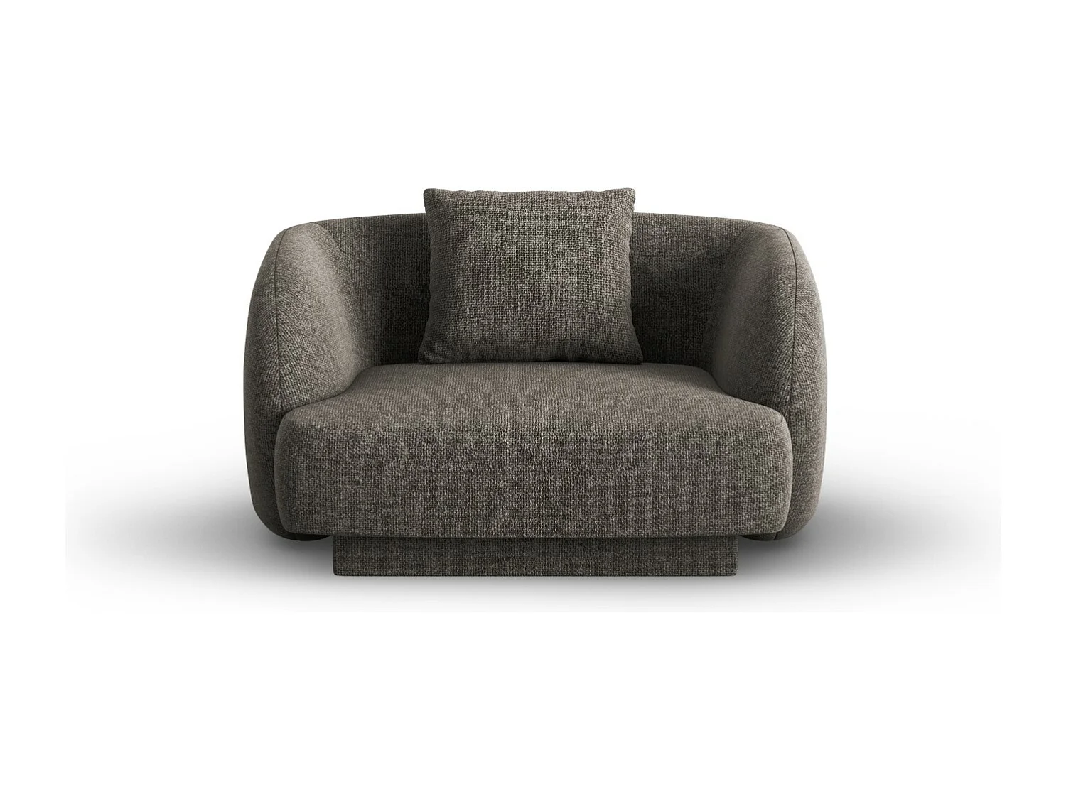 Cosmopolitan Design – Fotel, „Tulum” szenil, szary – 103x90x70cm 3741616