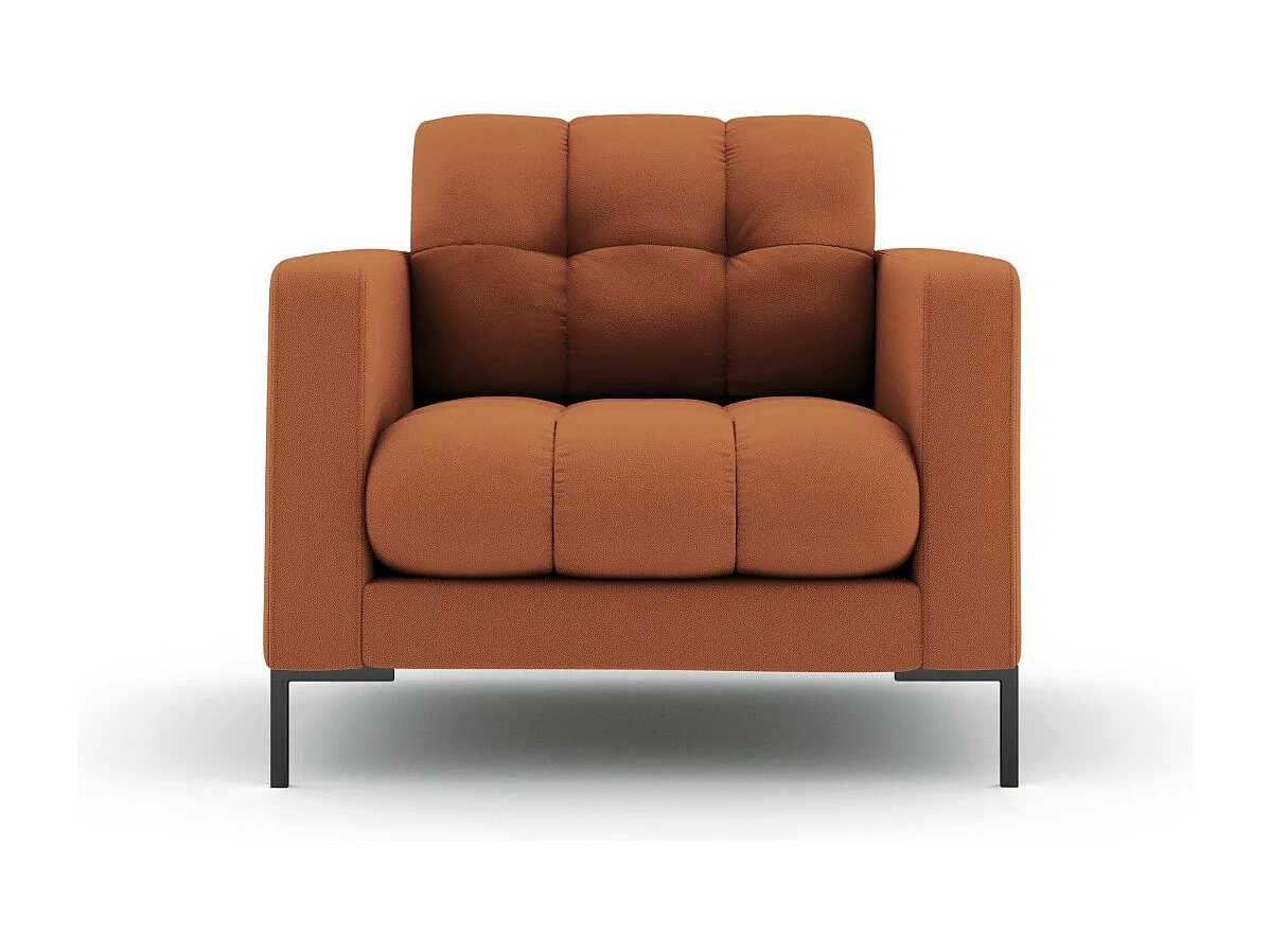 Cosmopolitan Design – Fotel, „Bali” tkanina strukturalna, cegła – 87x92x75cm 3741618