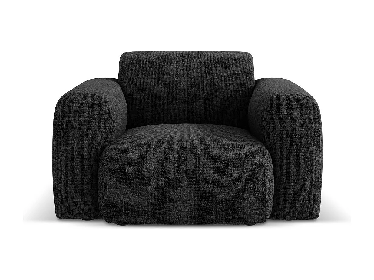 Cosmopolitan Design – Fotel, „Nolio” 2 miejsca szenil, czarny – 105x95x72cm 3741627