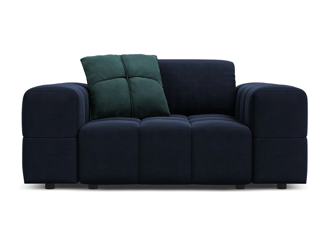 CXL by Christian Lacroix - Fotel, "Luc" welur, niebieski ciemny - 124x102x70cm 3741633 - obrazek 1