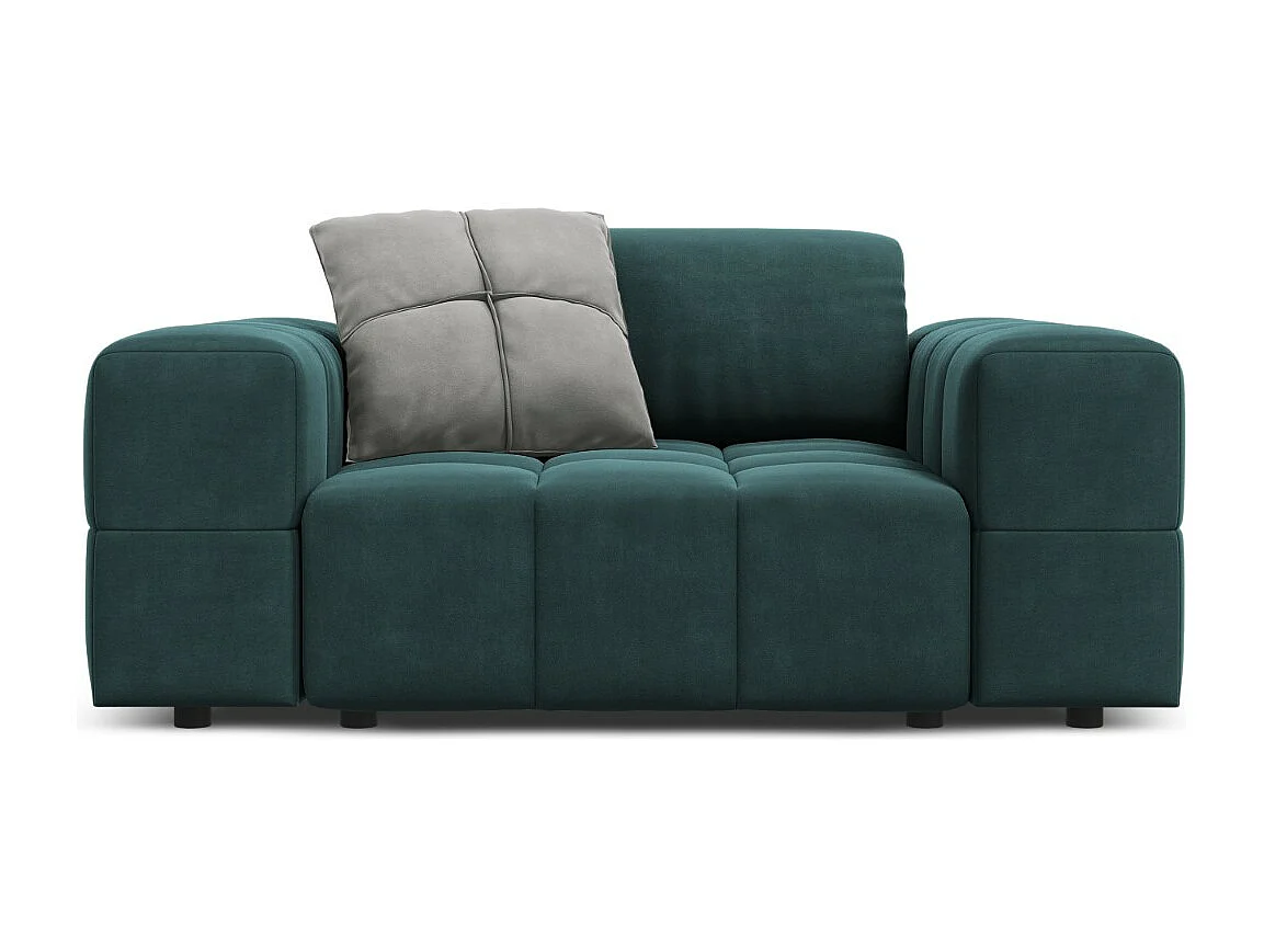 CXL by Christian Lacroix - Fotel, "Luc" welur, petrol - 124x102x70cm 3741649 - obrazek 1
