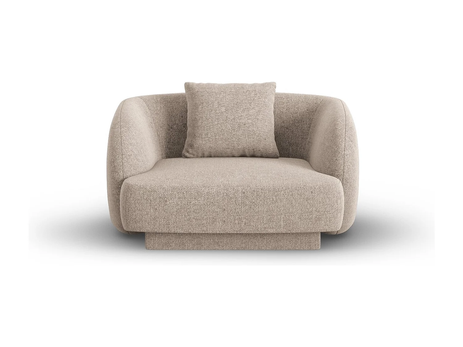 Cosmopolitan Design – Fotel, „Tulum” szenil, beż – 103x90x70cm 3741691
