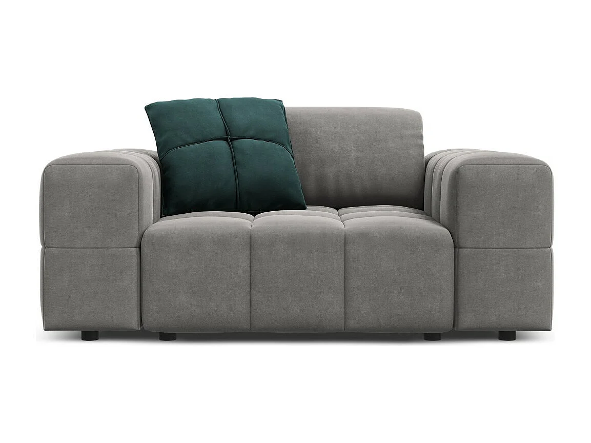 CXL by Christian Lacroix - Fotel, "Luc" welur, szary jasny - 124x102x70cm 3741690 - obrazek 1