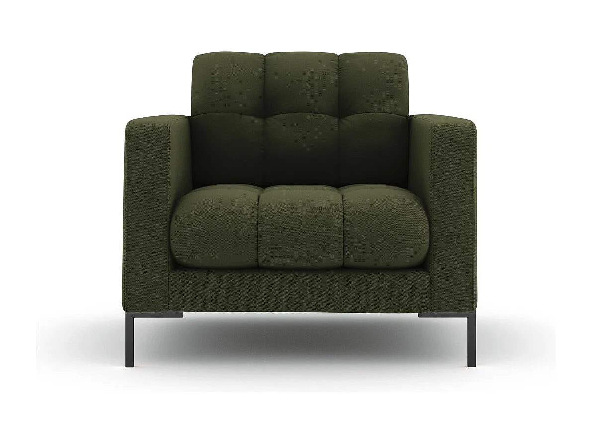 Cosmopolitan Design – Fotel, „Bali” tkanina strukturalna, zielony – 87x92x75cm 3741699