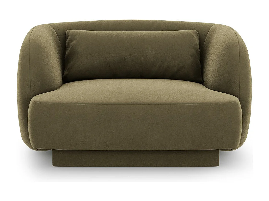 Cosmopolitan Design – Fotel, „Tulum” welur, zielony – 103x90x70cm 3741707