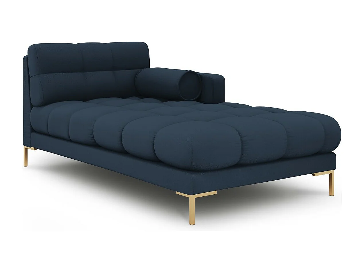 Cosmopolitan Design - Szezlong bok prawy, "Bali" tkanina strukturalna, niebieski - 185x102x75cm 3741719 - obrazek 1