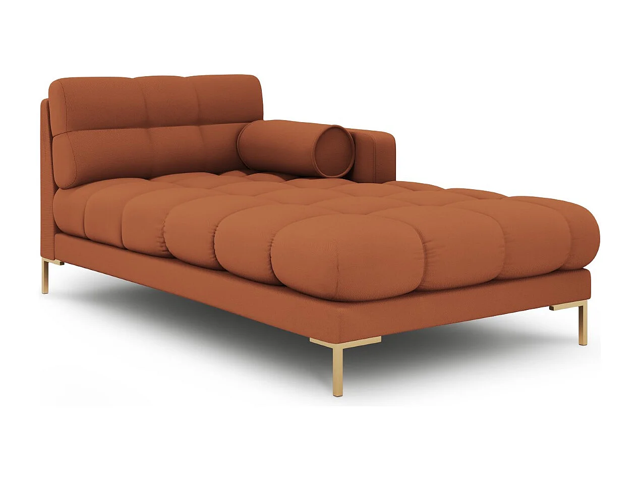 Cosmopolitan Design – Szezlong bok prawy, „Bali” tkanina strukturalna, cegła – 185x102x75cm 3741720