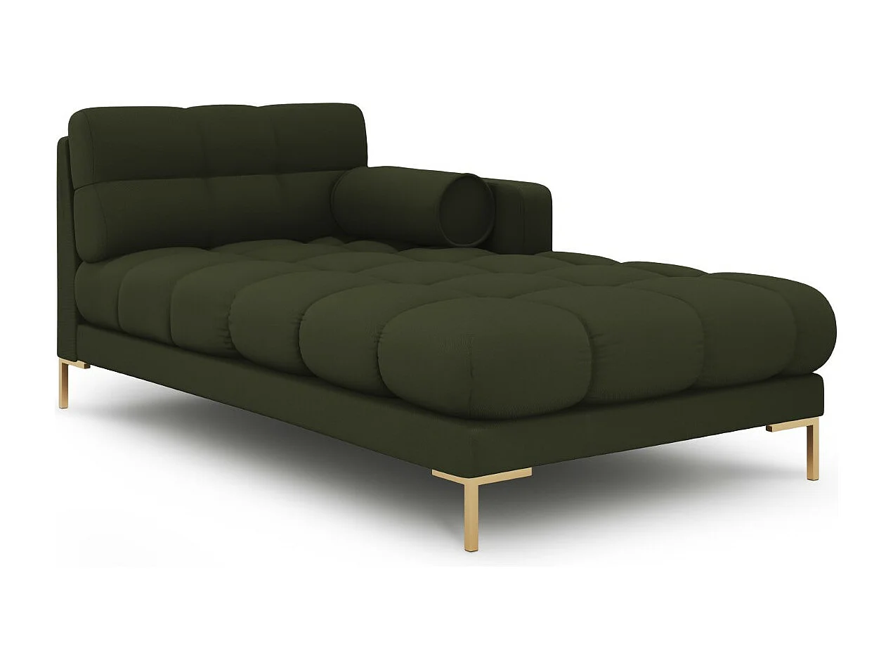Cosmopolitan Design - Szezlong bok prawy, "Bali" tkanina strukturalna, zielony - 185x102x75cm 3741739 - obrazek 1