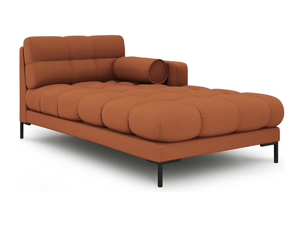 Cosmopolitan Design – Szezlong bok prawy, „Bali” tkanina strukturalna, cegła – 185x102x75cm 3741780
