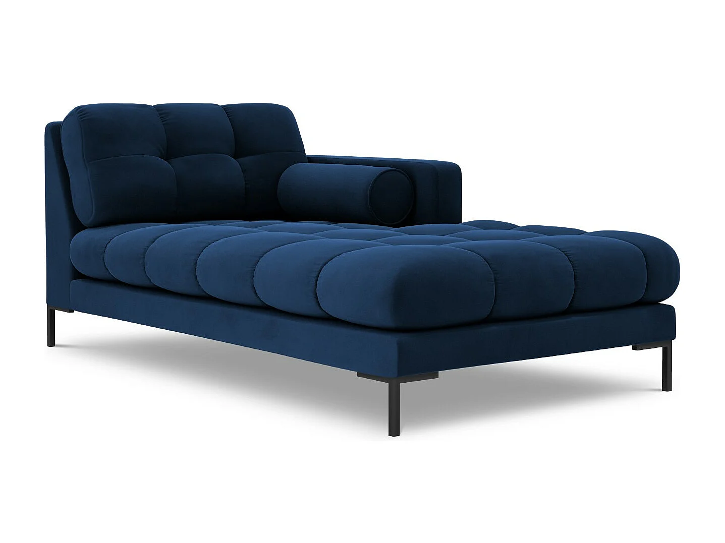 Cosmopolitan Design - Szezlong bok prawy, "Bali" welur, błękit królewski - 185x102x75cm 3741775 - obrazek 1