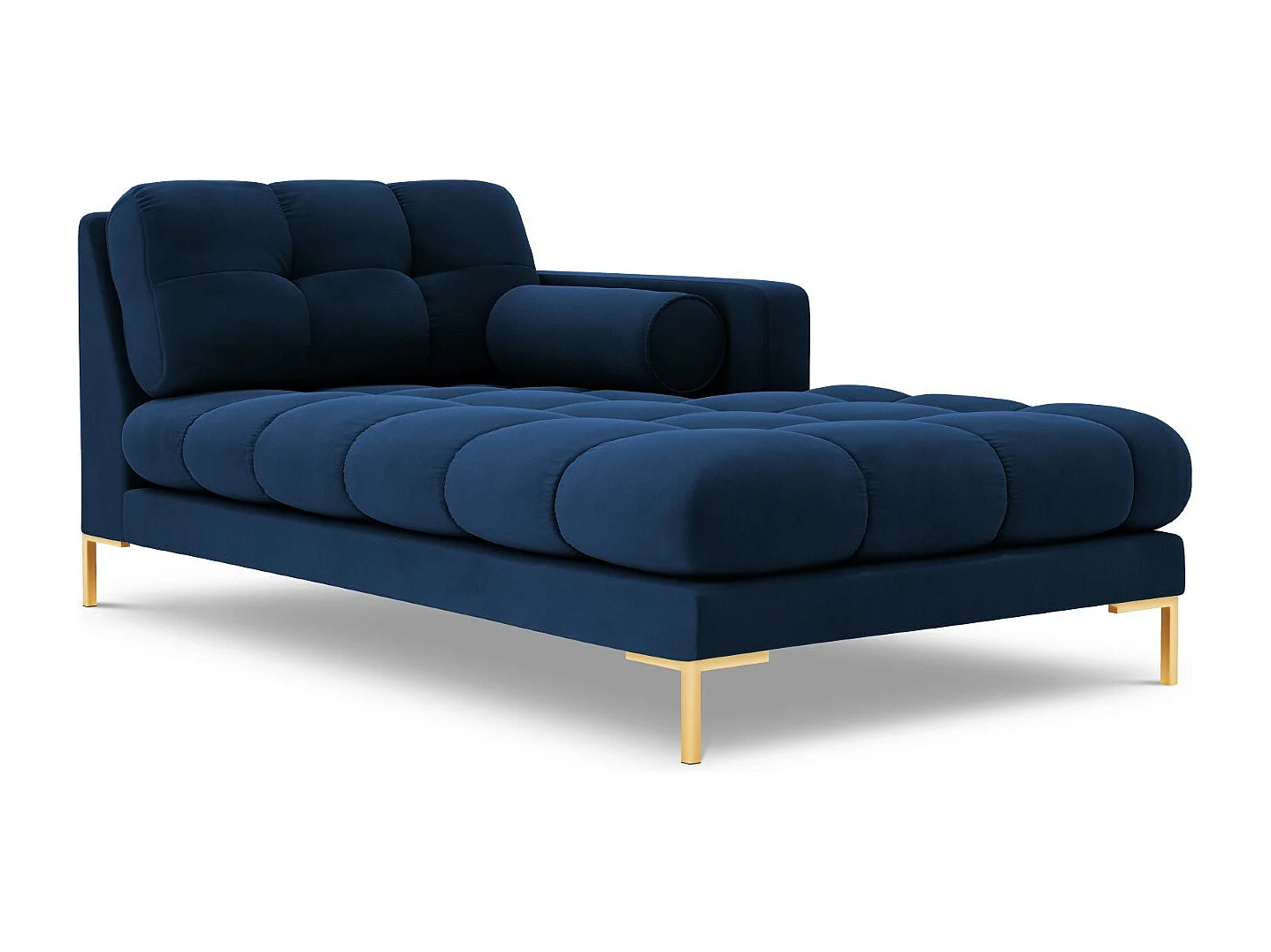 Cosmopolitan Design - Szezlong bok prawy, "Bali" welur, błękit królewski - 185x102x75cm 3741799 - obrazek 1