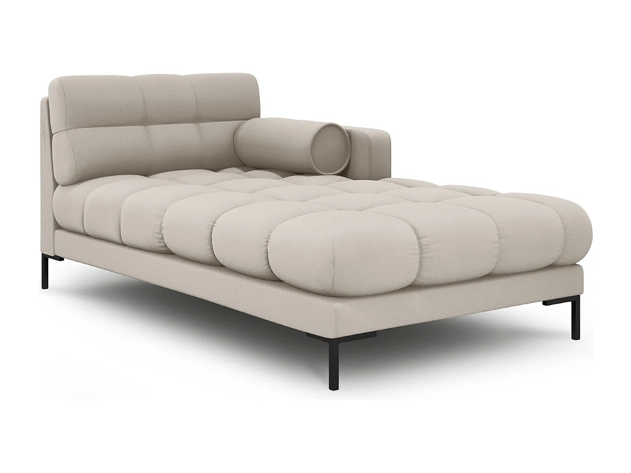 Cosmopolitan Design – Szezlong bok prawy, „Bali” tkanina strukturalna, beż – 185x102x75cm 3741804