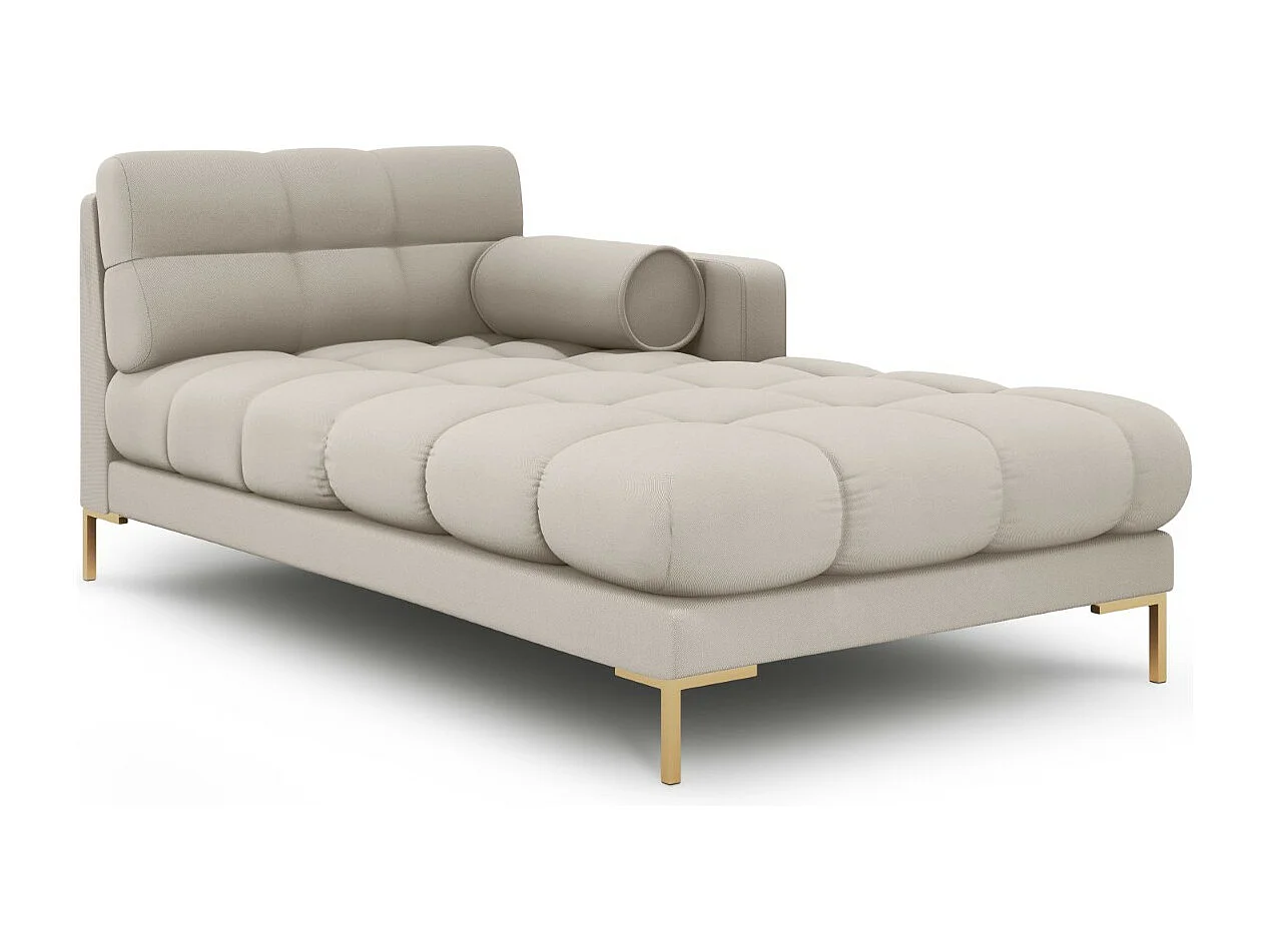 Cosmopolitan Design – Szezlong bok prawy, „Bali” tkanina strukturalna, beż – 185x102x75cm 3741849