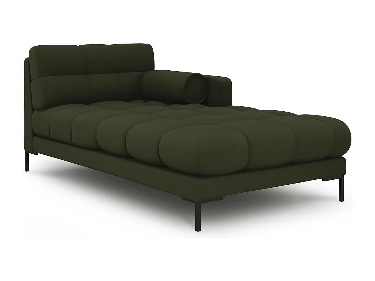 Cosmopolitan Design - Szezlong bok prawy, "Bali" tkanina strukturalna, zielony - 185x102x75cm 3741851 - obrazek 1