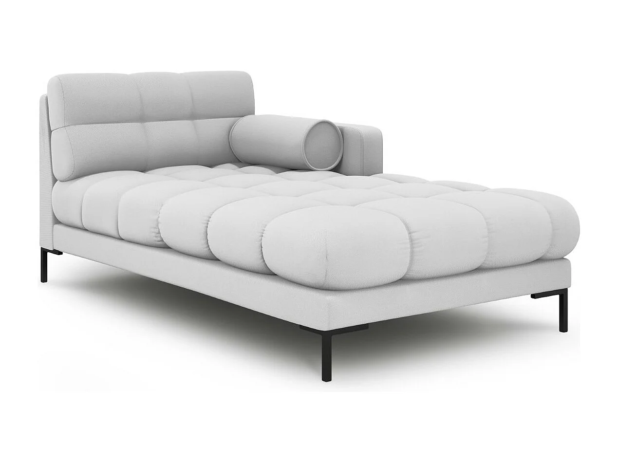 Cosmopolitan Design - Szezlong bok prawy, "Bali" tkanina strukturalna, szary jasny - 185x102x75cm 3741948 - obrazek 1