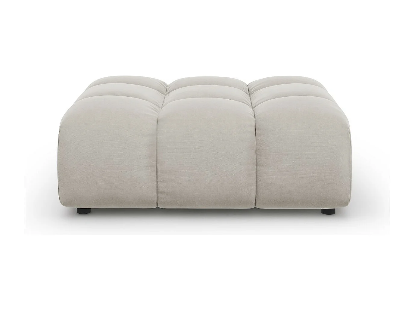 Cosmopolitan Design - Puf, "Sky" welur, beż jasny - 102x80x43cm 3742370 - obrazek 1