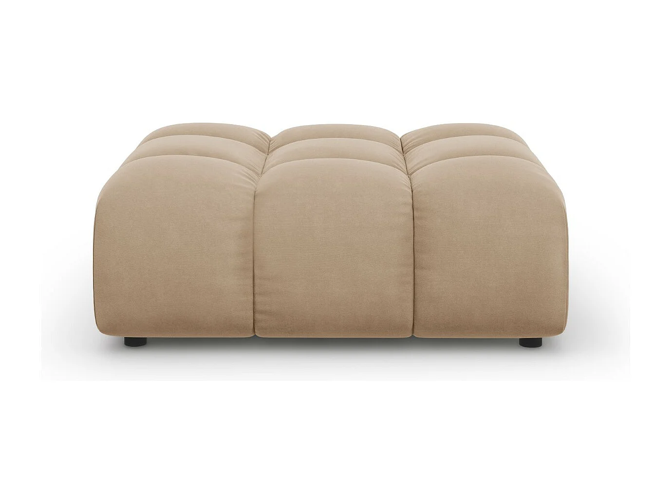 Cosmopolitan Design - Puf, "Sky" welur, piasek - 102x80x43cm 3742385 - obrazek 1