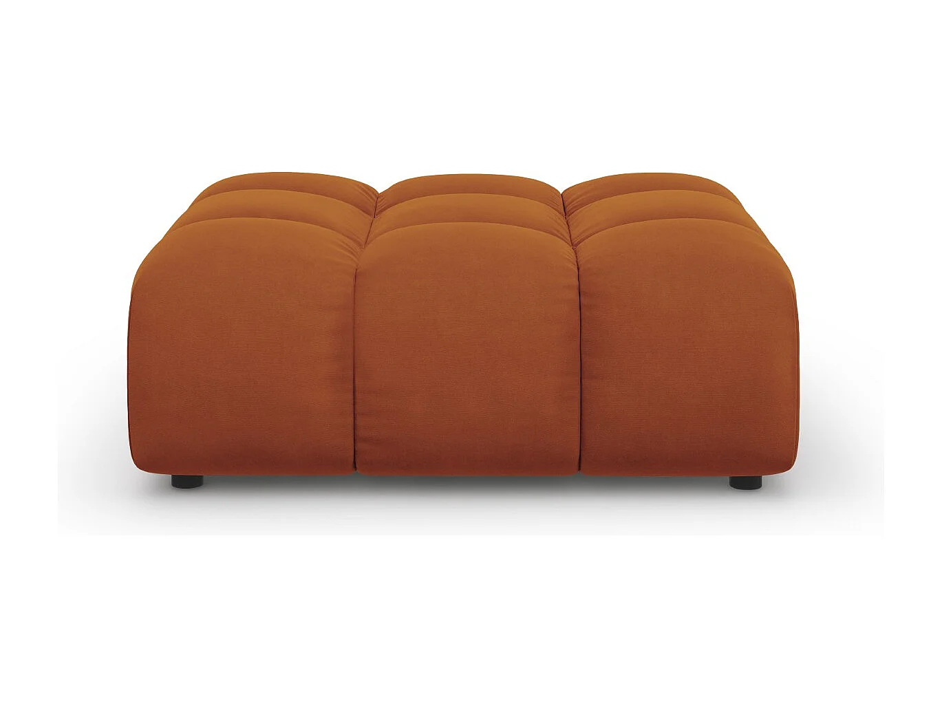 Cosmopolitan Design - Puf, "Sky" welur, terakota - 102x80x43cm 3742387 - obrazek 1