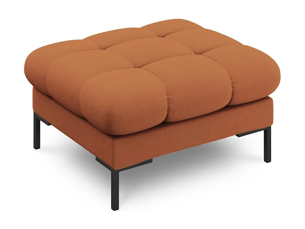 Cosmopolitan Design – Puf, „Bali” tkanina strukturalna, cegła – 60x60x41cm 3742421