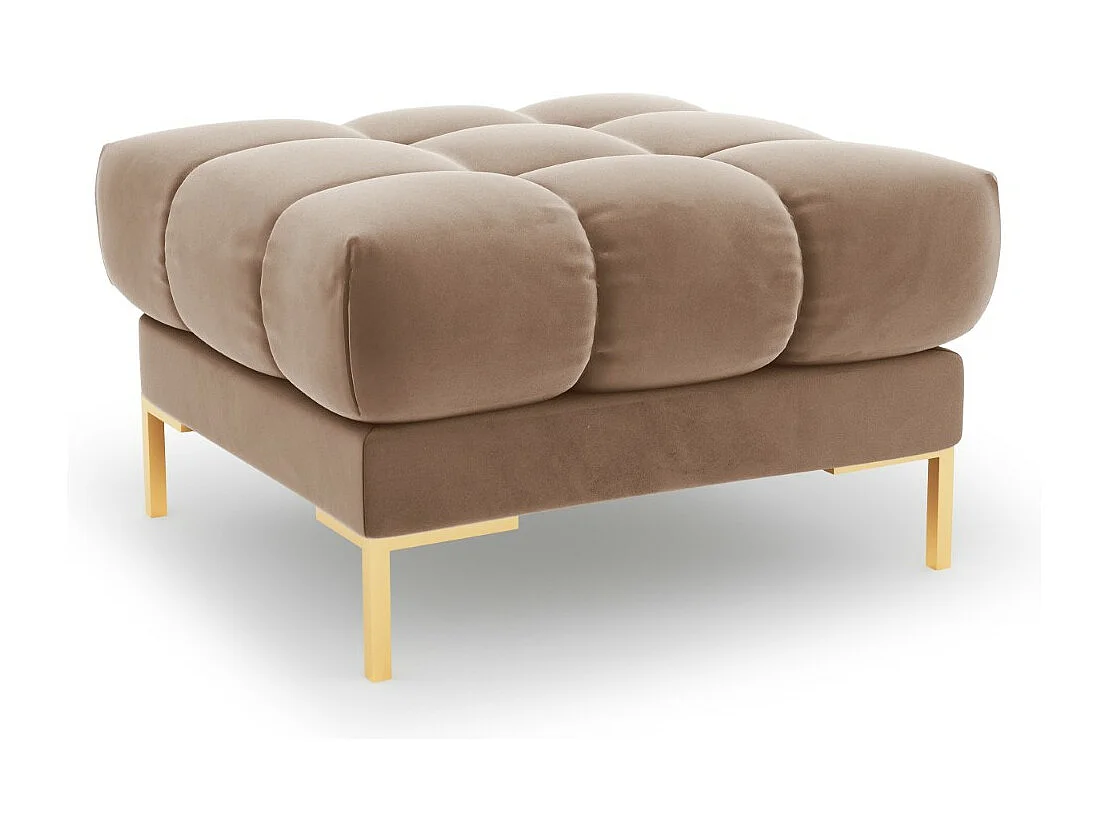 Cosmopolitan Design – Puf, „Bali” welur, beż – 60x60x41cm 3742443
